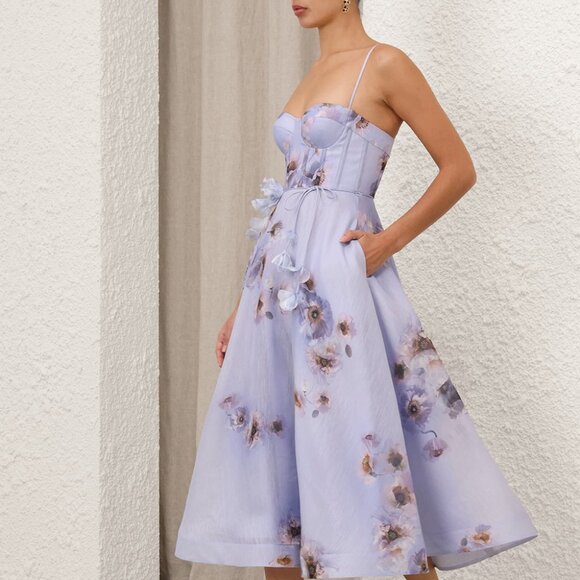 Zimmermann HYPNOTIC Spaghetti Strap Maxi Dress - Picture 7 of 16